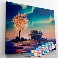 Kit Pintura Terapêutica  - Aurora Boreal