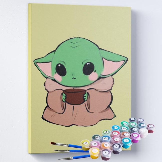 Pintura Terapêutica  -  Baby Yoda