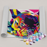 Kit Pintura Terapêutica - Bulldog Colorido