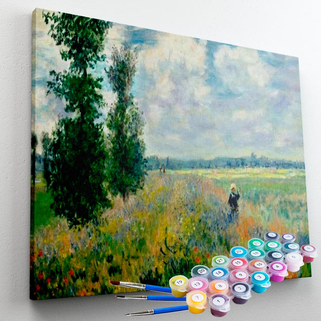 Kit Pintura Terapêutica - Campos de Papoula/ Claude Monet
