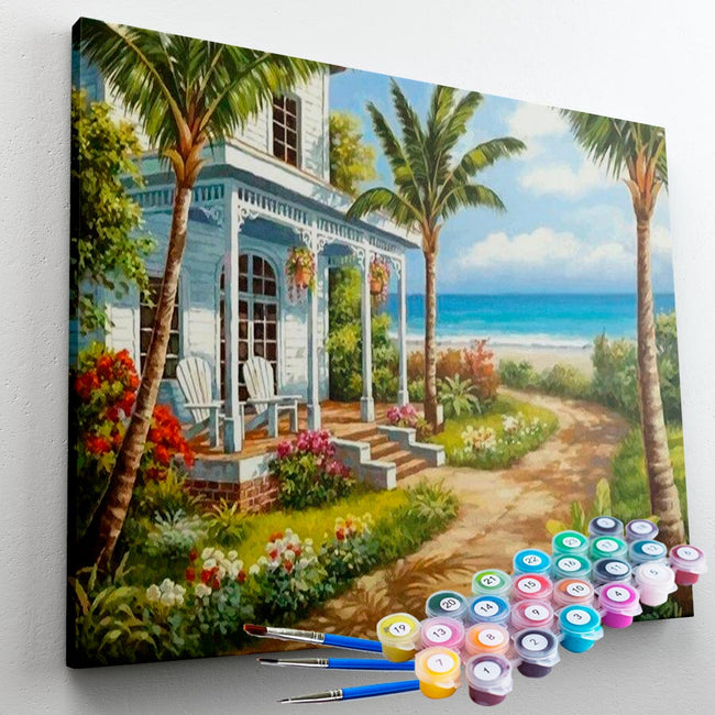 Kit Pintura Terapêutica - Casa na Praia