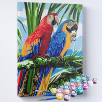 Kit Pintura Terapêutica  - Casal de Araras