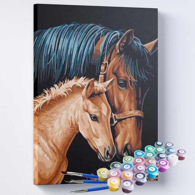 Kit Pintura Terapêutica - Cavalos Amor de Mãe