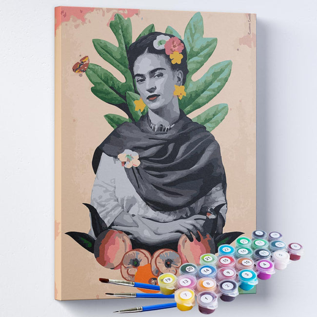 Kit Pintura Terapêutica - Frida Kahlo - Colagem 03
