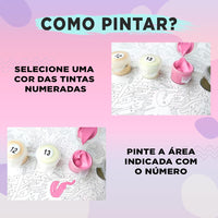 Pintura Terapêutica - Pantera Cor de Rosa  - PopArt08