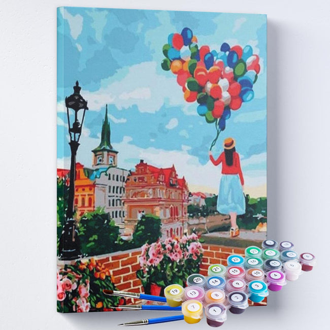 Kit Pintura Terapêutica  - Coração de balão