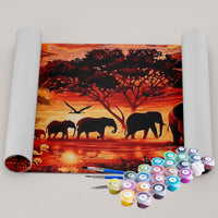Kit Pintura Terapêutica  - Elefantes Africanos