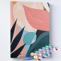 Kit Pintura Terapêutica  -  Folhagens Coloridas