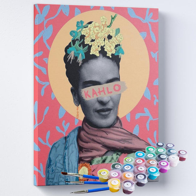 Kit Pintura Terapêutica  - Colagem Frida Kahlo