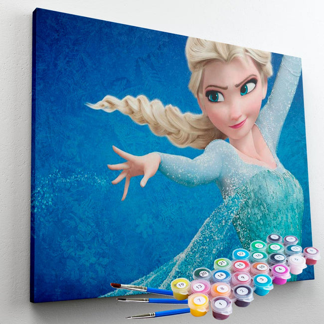 Kit Pintura Terapêutica  -  Frozen Elsa