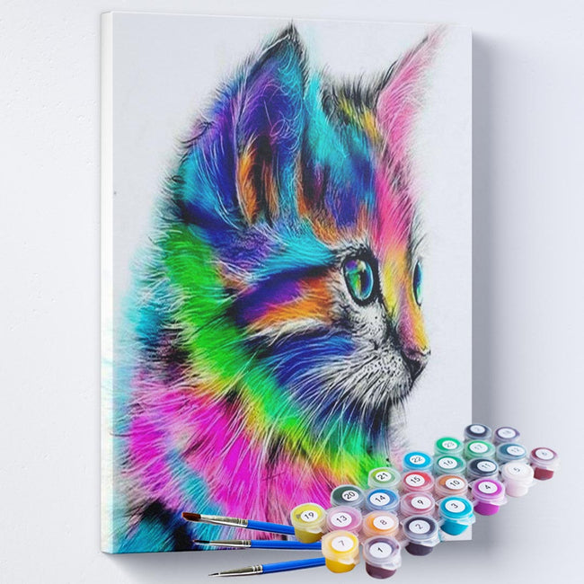 Kit Pintura Terapêutica - Gato Colorido