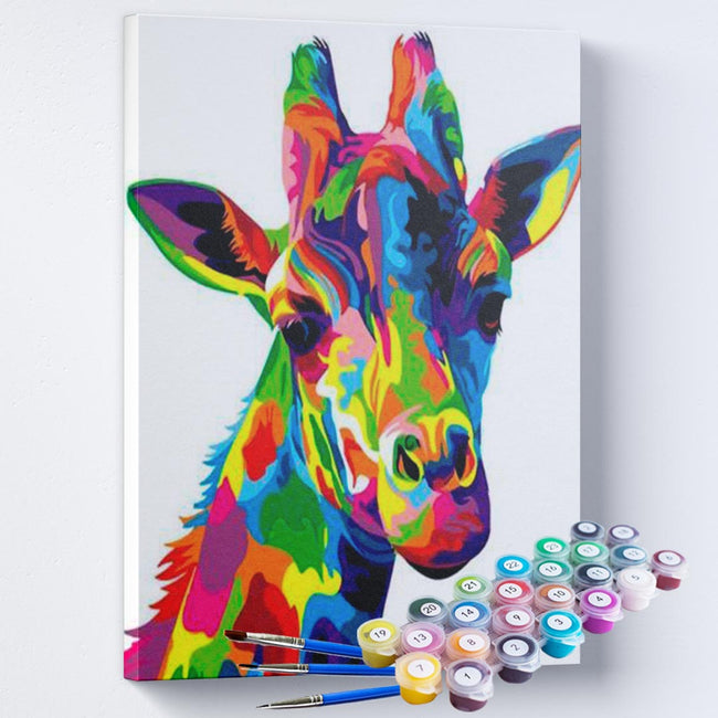 Kit Pintura Terapêutica - Girafa Psicodélica