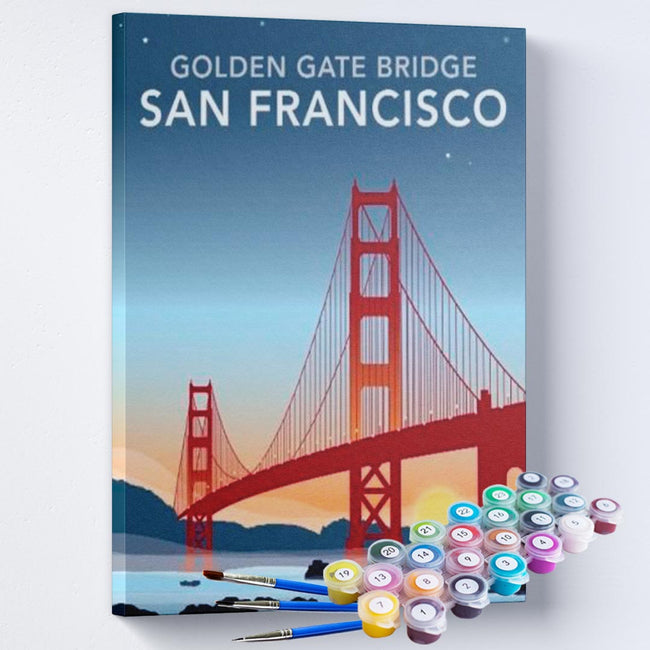 Kit Pintura Terapêutica  - Golden Gate San Francisco