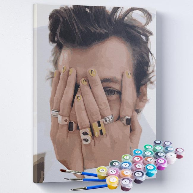Kit Pintura Terapêutica  -  Harry Styles Unhas Coloridas