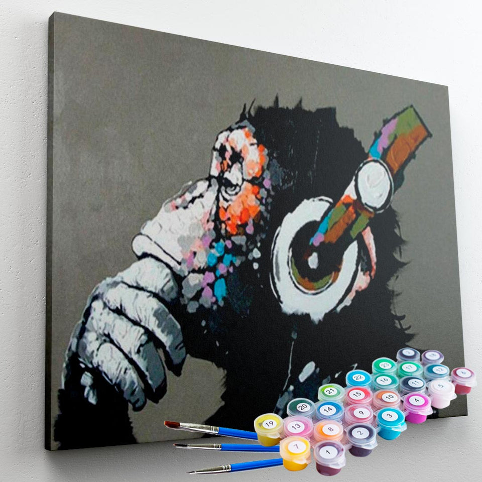 Kit Pintura Terapêutica - Macaco Feel the Vibe – MaueArtStore