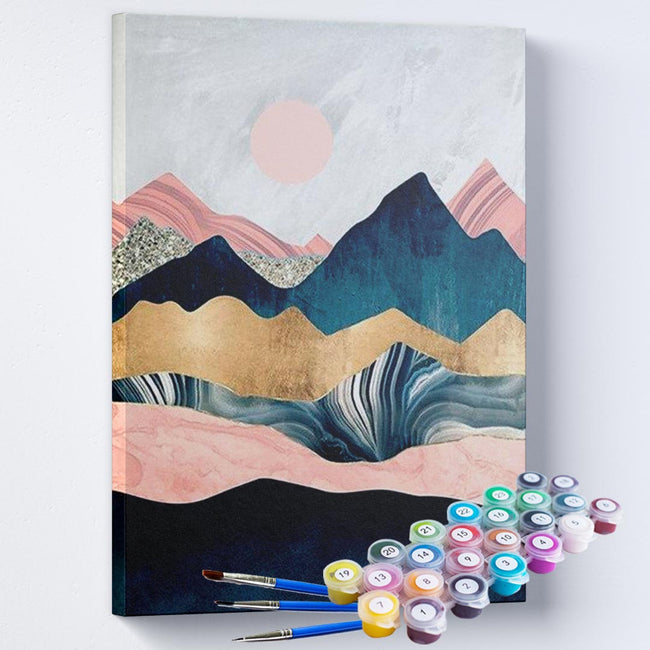 Kit Pintura Terapêutica - Montanhas Coloridas