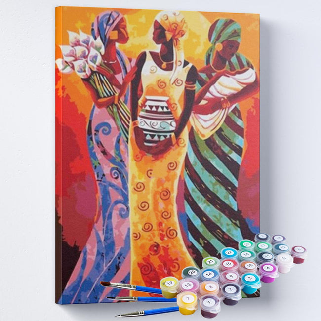 Kit Pintura Terapêutica - Mulheres Africanas