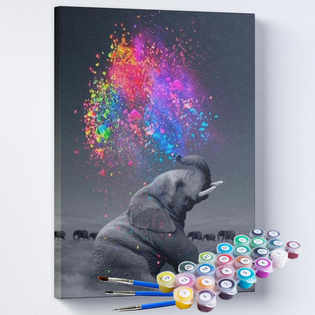 Kit Pintura Terapêutica - O Elefante e as Cores