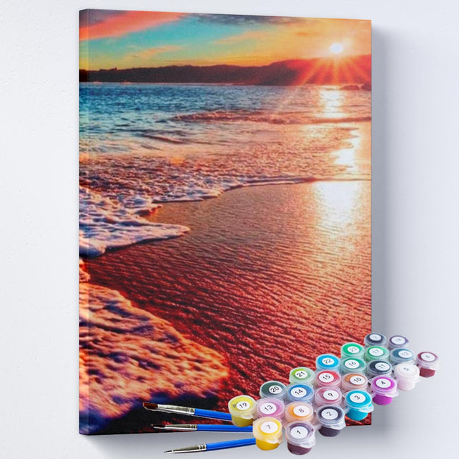 Kit Pintura Terapêutica - O sol beijando o mar