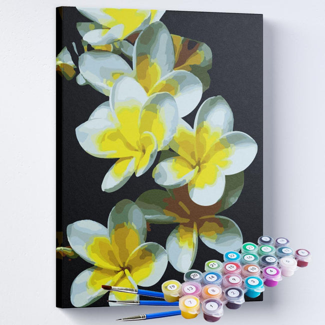 Kit Pintura Terapêutica  - Orquídea Amarela e Branca