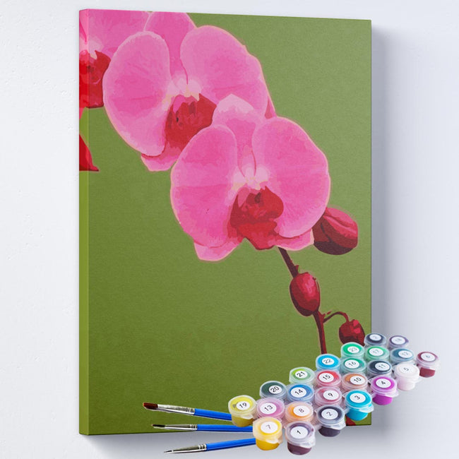 Kit Pintura Terapêutica  - Orquídea Cor de Rosa