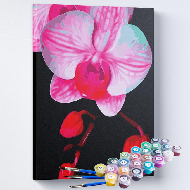 Kit Pintura Terapêutica  - Orquídea Rosa e Branca