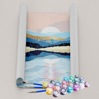 Kit Pintura Terapêutica - Paisagem Azul