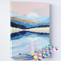 Kit Pintura Terapêutica - Paisagem Azul