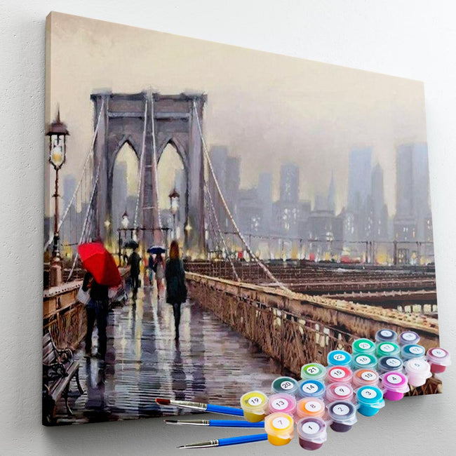 Kit Pintura Terapêutica  - Pedestres Ponte do Brooklyn