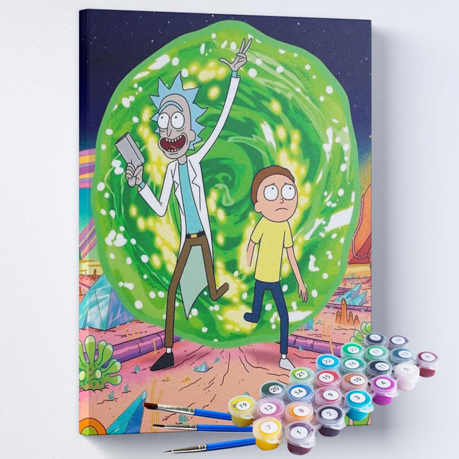 Kit Pintura Terapêutica  - Ricky e Morty