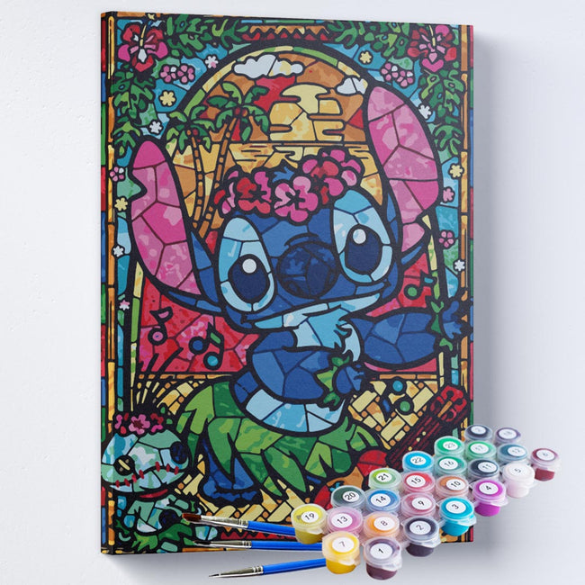 Kit Pintura Terapêutica  -  Stitch Mosaico