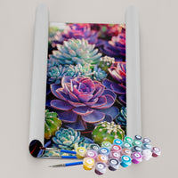 Kit Pintura Terapêutica  - Suculentas Coloridas