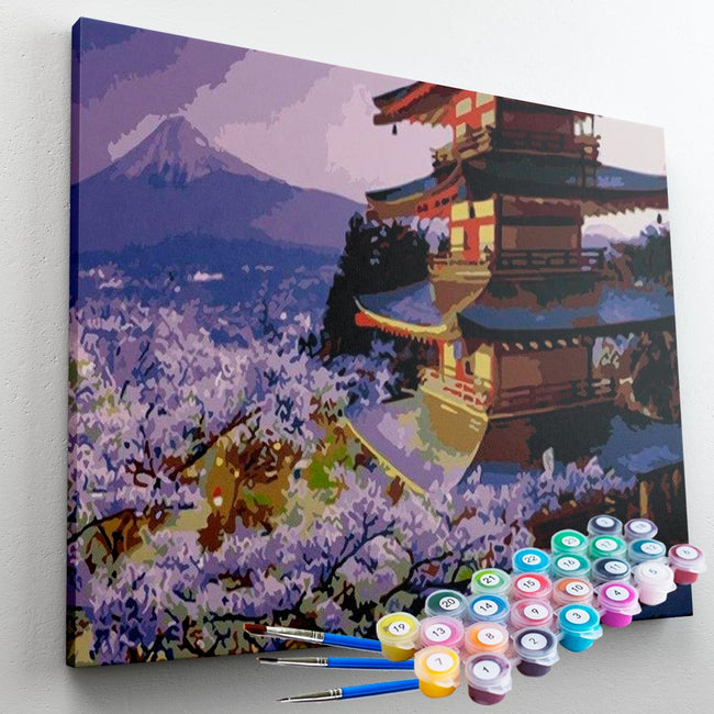 Kit Pintura Terapêutica  - Templo Japonês