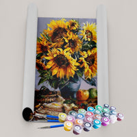 Kit Pintura Terapêutica  - Vaso de Girassol