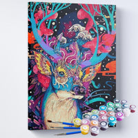 Kit Pintura Terapêutica - Veado Abstrato